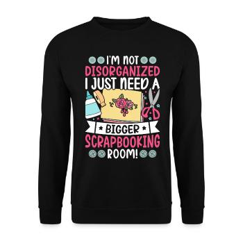Scrapbooker - Unisex Pullover - Schwarz - Vorne - Alina (178cm) & Michal (187cm)