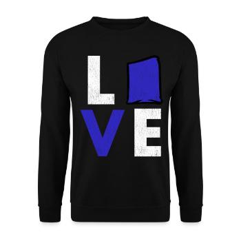 Cornhole corn hole - Unisex Sweatshirt - black - Front - Alina (178cm) & Michal (187cm)