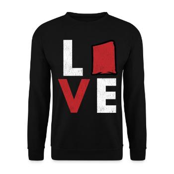 Cornhole corn hole - Unisex Sweatshirt - black - Front - Alina (178cm) & Michal (187cm)