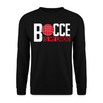 Drôle de joueur de pétanque - Sweat-shirt Unisexe - noir - Devant - Alina (178cm) & Michal (187cm)