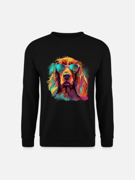 Irish Red Setter Hund Hunderasse - Unisex Pullover - Schwarz