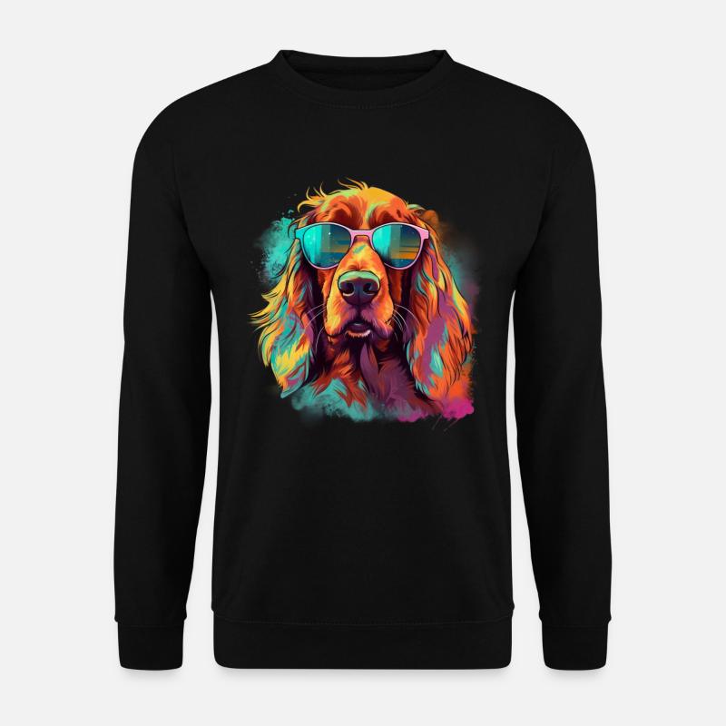 Irish Red Setter Hund Hunderasse - Unisex Pullover - Schwarz