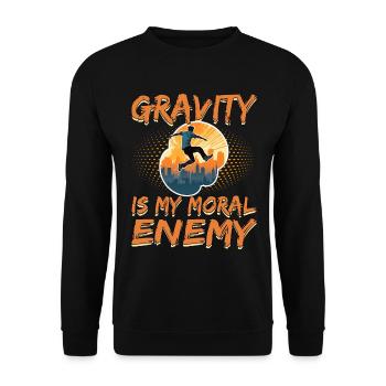 Parkour Le Parcour Freerunning Extremsport - Unisex Pullover - Schwarz - Vorne - Alina (178cm) & Michal (187cm)
