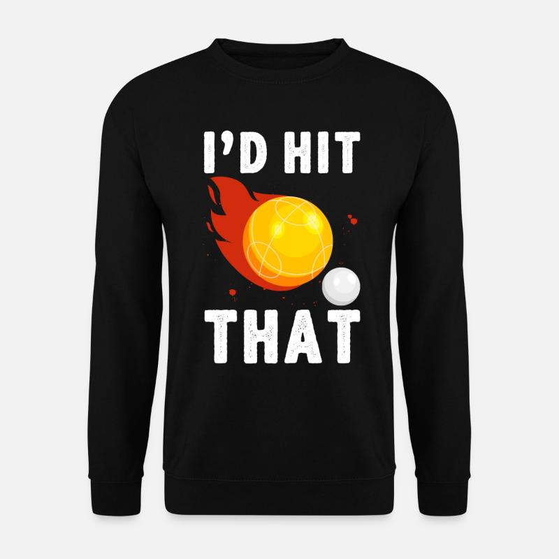 Lustiger Boccia-Spieler - Unisex Pullover - Schwarz
