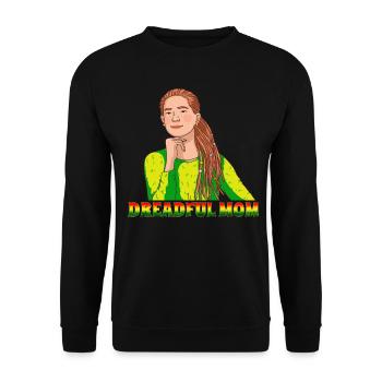 Rastafari Rastafarian Rasta - Unisex Sweatshirt - black - Front - Alina (178cm) & Michal (187cm)