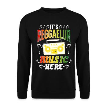 Reggae Rastafari Jamaica - Unisex Sweatshirt - black - Front - Alina (178cm) & Michal (187cm)