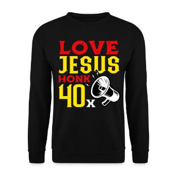 Orthodoxy Orthodox - Unisex Sweatshirt - black - Front - Alina (178cm) & Michal (187cm)