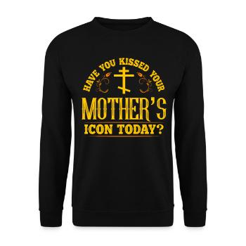 Orthodoxy Orthodox - Unisex Sweatshirt - black - Front - Alina (178cm) & Michal (187cm)