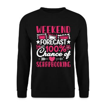 Scrapbooker - Unisex Pullover - Schwarz - Vorne - Alina (178cm) & Michal (187cm)