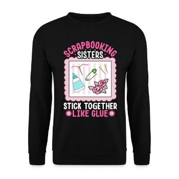 Scrapbooker - Unisex Pullover - Schwarz - Vorne - Alina (178cm) & Michal (187cm)