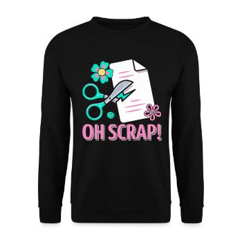 Scrapbooking Scrapbooker - Unisex Pullover - Schwarz - Vorne - Alina (178cm) & Michal (187cm)
