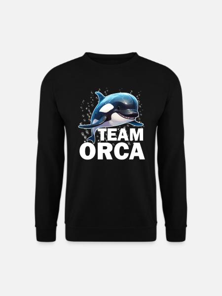 Funny Team Orca - Champion of the Sea - Save the - Unisex Pullover - Schwarz
