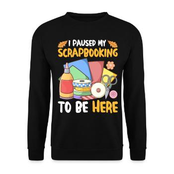 Scrapbooker - Unisex Pullover - Schwarz - Vorne - Alina (178cm) & Michal (187cm)