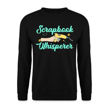 Scrapbooking Scrapbooker - Unisex Pullover - Schwarz - Vorne - Alina (178cm) & Michal (187cm)