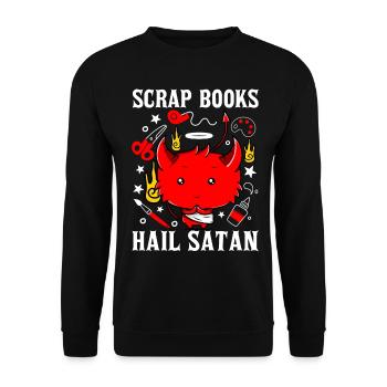 Scrapbooking Scrapbooker - Unisex Pullover - Schwarz - Vorne - Alina (178cm) & Michal (187cm)