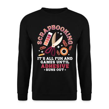 Scrapbooking Scrapbooker - Sweat-shirt Unisexe - noir - Devant - Alina (178cm) & Michal (187cm)