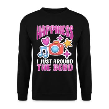 Scrapbooking Scrapbooker - Sweat-shirt Unisexe - noir - Devant - Alina (178cm) & Michal (187cm)