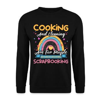 Scrapbooker - Unisex Pullover - Schwarz - Vorne - Alina (178cm) & Michal (187cm)