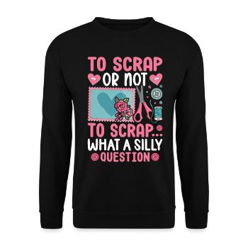 Scrapbooking Scrapbooker - Sweat-shirt Unisexe - noir - Devant - Alina (178cm) & Michal (187cm)