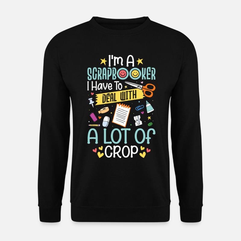 Scrapbooking - Unisex Pullover - Schwarz