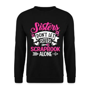 Scrapbooking Scrapbooker - Sweat-shirt Unisexe - noir - Devant - Alina (178cm) & Michal (187cm)