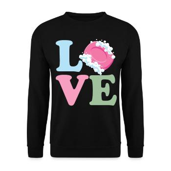 Fabrication de savon, savonnier, savonologue - Sweat-shirt Unisexe - noir - Devant - Alina (178cm) & Michal (187cm)