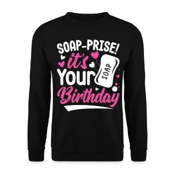 Fabrication de savon, savonnier, savonologue - Sweat-shirt Unisexe - noir - Devant - Alina (178cm) & Michal (187cm)