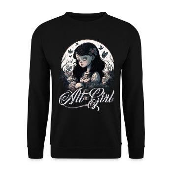 Alt Girl Alternative Girl - Unisex Sweatshirt - black - Front - Alina (178cm) & Michal (187cm)