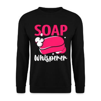 Fabrication de savon, savonnier, savonologue - Sweat-shirt Unisexe - noir - Devant - Alina (178cm) & Michal (187cm)