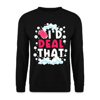 Fabrication de savon, savonnier, savonologue - Sweat-shirt Unisexe - noir - Devant - Alina (178cm) & Michal (187cm)