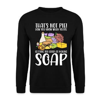 Seifenherstellung Seifenhersteller Soapologist - Unisex Pullover - Schwarz - Vorne - Alina (178cm) & Michal (187cm)
