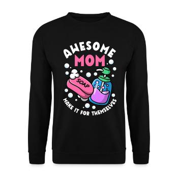 Fabrication de savon, savonnier, savonologue - Sweat-shirt Unisexe - noir - Devant - Alina (178cm) & Michal (187cm)