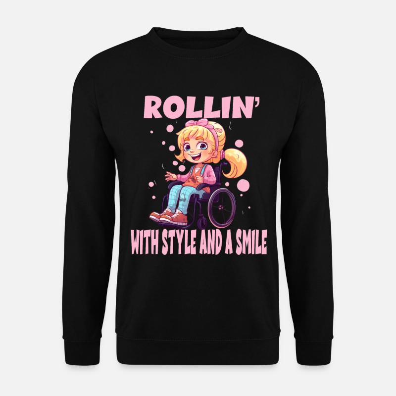 Rollin With Style and a Smile - Unisex Pullover - Schwarz