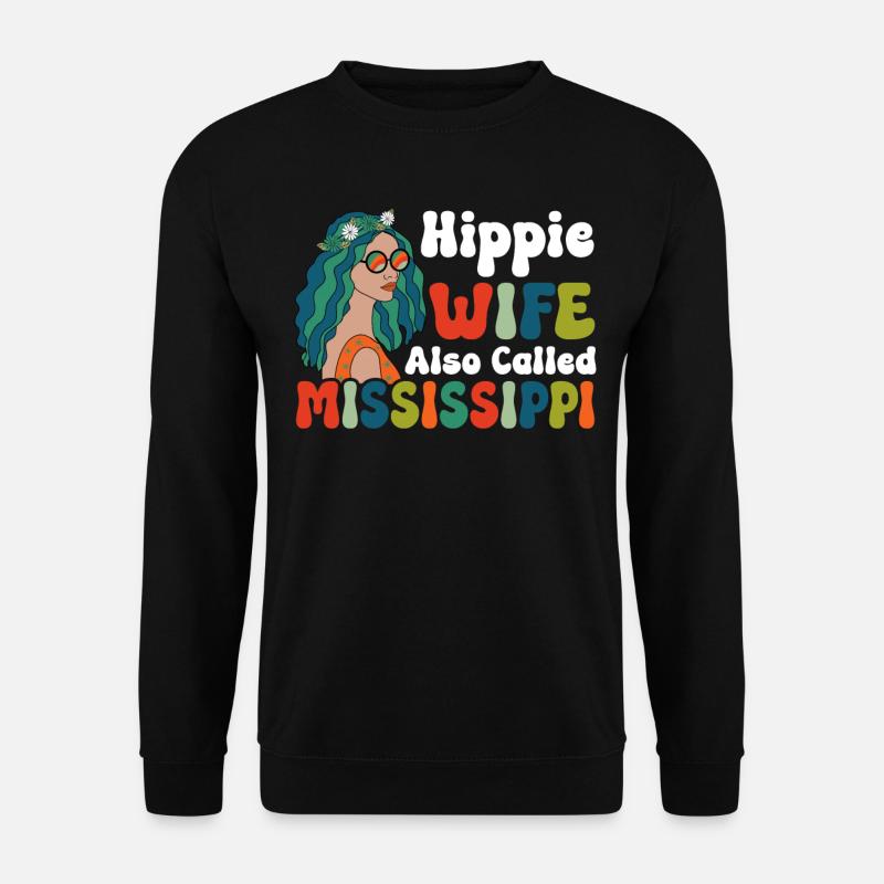 Peace Groovy - Unisex Sweatshirt - black
