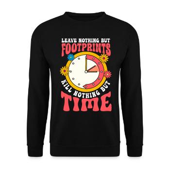 Paix hippie - Sweat-shirt Unisexe - noir - Devant - Alina (178cm) & Michal (187cm)