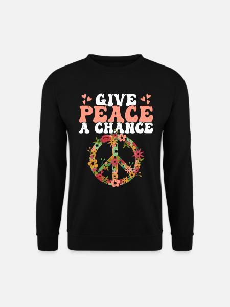 Hippie Peace Kindness - Unisex Sweatshirt - black