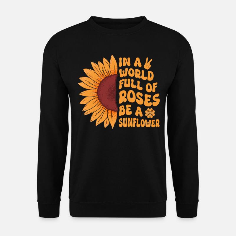 Hippie-Frieden - Unisex Pullover - Schwarz