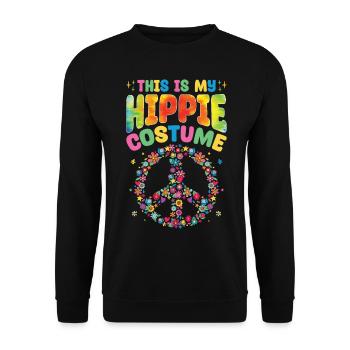 Groovy Peace - Unisex Pullover - Schwarz - Vorne - Alina (178cm) & Michal (187cm)