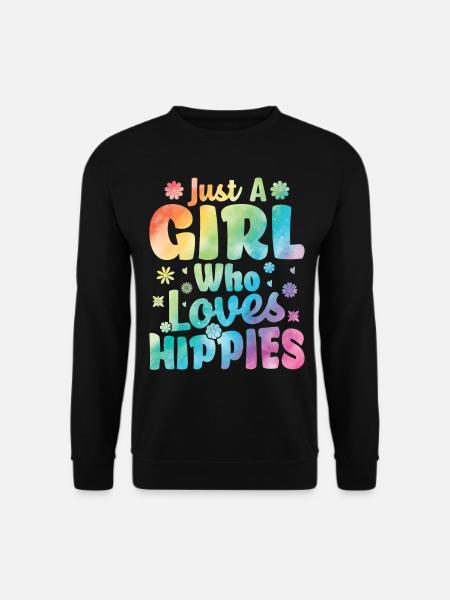 Peace Tie Dyeing Groovy - Unisex Sweatshirt - black