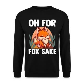 Furry Fandom Pumpkins Fursona - Unisex Sweatshirt - black - Front - Alina (178cm) & Michal (187cm)