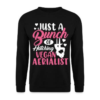 Soie aérienne - Sweat-shirt Unisexe - noir - Devant - Alina (178cm) & Michal (187cm)