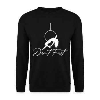 Acrobate de soie aérienne - Sweat-shirt Unisexe - noir - Devant - Alina (178cm) & Michal (187cm)