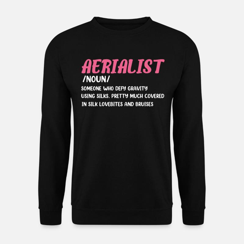 Luftseide - Unisex Pullover - Schwarz