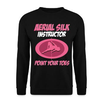 Acrobate - Sweat-shirt Unisexe - noir - Devant - Alina (178cm) & Michal (187cm)