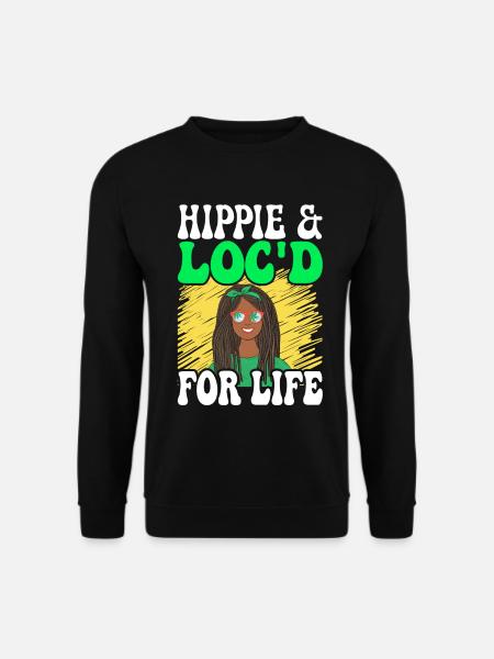 Dreadlocks Rasta - Unisex Sweatshirt - black