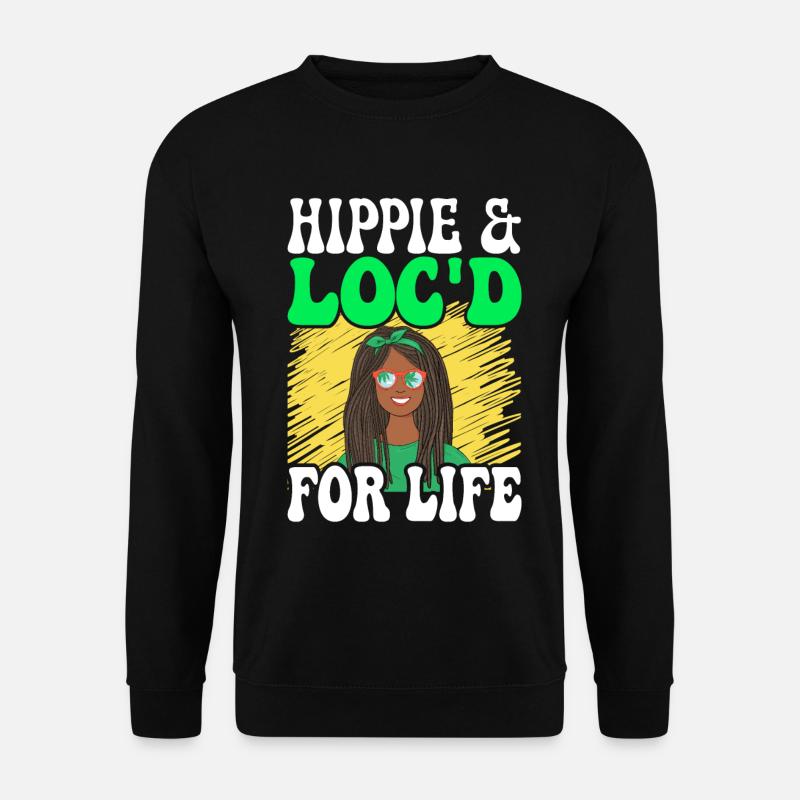Dreadlocks Rasta - Sweat-shirt Unisexe - noir