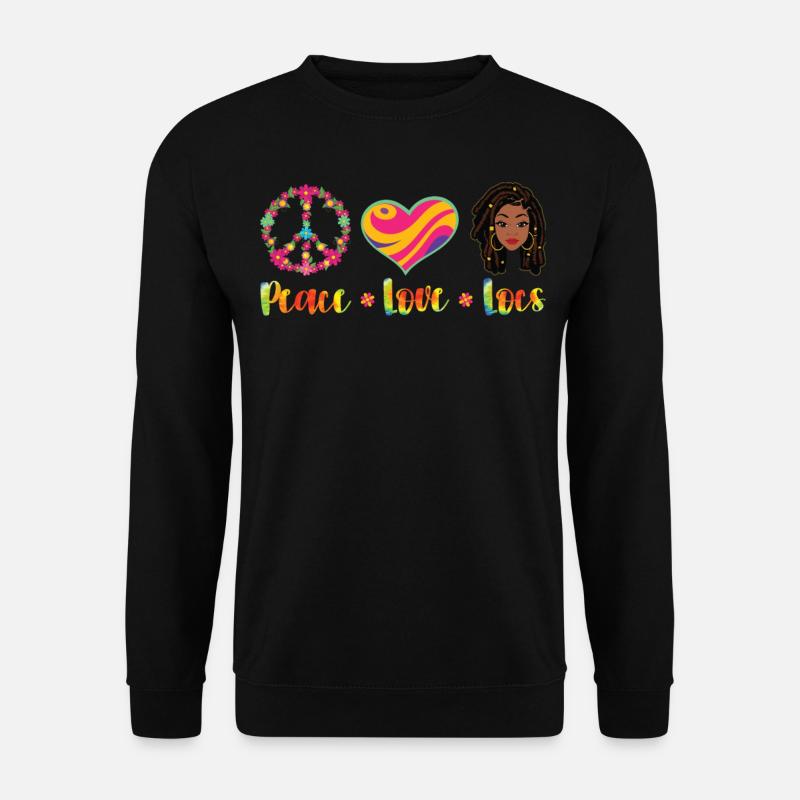 Hippie Dreadlocks Rasta - Unisex Pullover - Schwarz