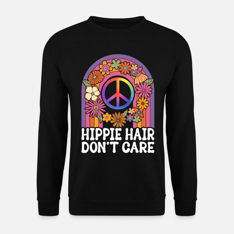 Dreadlocks Rasta Funny Hippie - Sweat-shirt Unisexe - noir