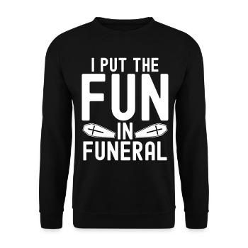 Funny Gothic Goth - Unisex Sweatshirt - black - Front - Alina (178cm) & Michal (187cm)