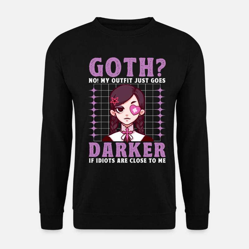 Lustige Gotik - Unisex Pullover - Schwarz